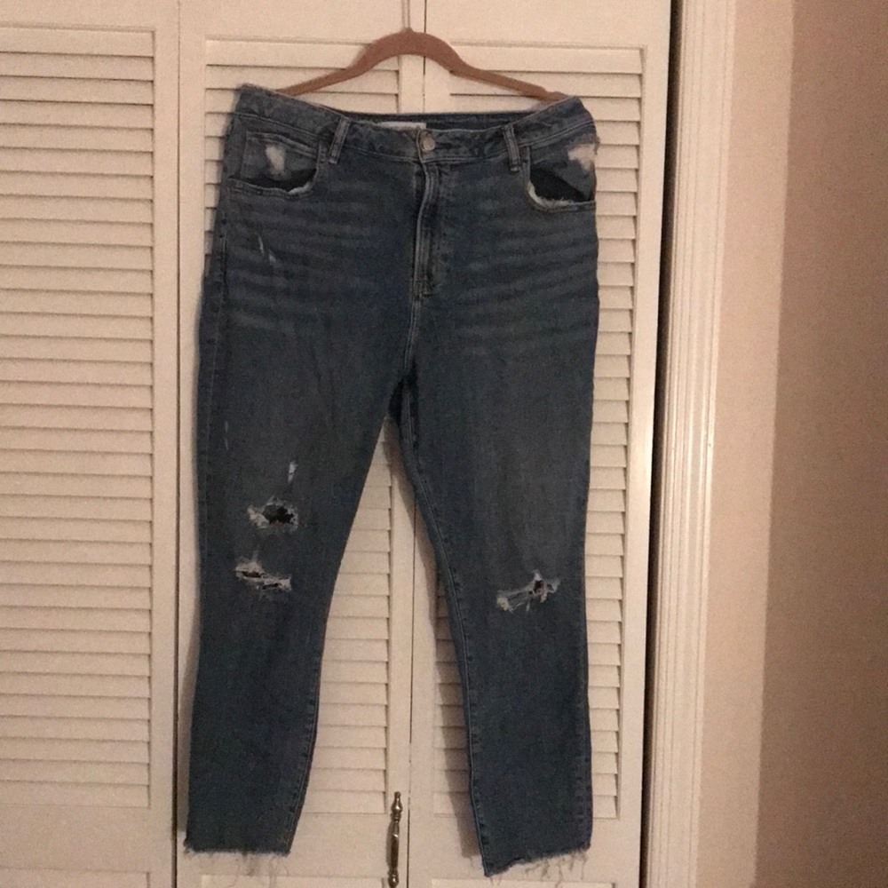Abercrombie & Fitch jeans, super skinny ankle, high rise, curve love size 16